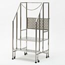Flip-Up Top Step Design Upgrade for Mobile Step Ladders