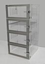 Desiccator; Adjust-A-Shelf™, Acrylic, 4 Chambers, 24