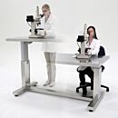 Work Station; BioSafe® ErgoHeight®, 304 Stainless Steel, Perforated Top, 48