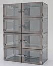 Desiccator; Adjust-A-Shelf™, NitroPlex™, Static Dissipative PVC, 8 Chambers, 35
