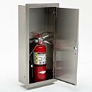Cabinet; Fire Extinguisher, 304 or 316 Stainless Steel, 12.83