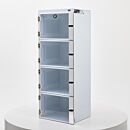Desiccator; ValuLine® ES™, Acid-Resistant Polypropylene, 4 Chambers, 19.125