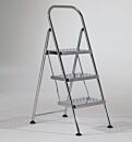 Step Stool; Diamond Plated, 3 Steps, Electropolished 304 or 316 SS, 18