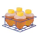 Shaker Accessory, H1000-MR-T600 Magic Clamp Tube Rack, 4 x 500/600ml Bottles, Benchmark Scientific
