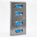 Dispenser; Gloves, 4 Boxes, 304 Stainless Steel, 11.75