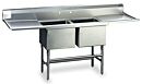 Laboratory Sink; 2 Sinks, 304 Stainless Steel, 88