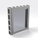 Pass-Through; Convenience Window, Wall Mount, Single Swing Door, Leak-Rated, 8