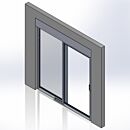 Door, Pre-Hung; Manual Left Sliding, Recessed, 36