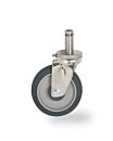 Metro MetroMax iQ Stem/Swivel Caster Chrome-Plated Steel and Polyurethane 300 lbs 5