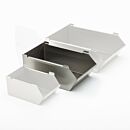 Mobile Storage Rack Bin; Medium, 304 or 316L SS, 5.875