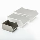 Mobile Storage Rack Bin; Small, 304 or 316L SS, 4.25