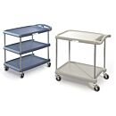 Cart; Medical, Utility, Gray, Polymer, 27.7