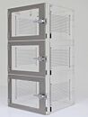 Desiccator; Adjust-A-Shelf™, Acrylic, 3 Chambers, 24