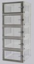 Desiccator; Adjust-A-Shelf™, NitroPlex™, Acrylic, 5 Chambers, 24