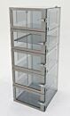 Desiccator; Adjust-A-Shelf™, Static Dissipative PVC, 5 Chambers, 24