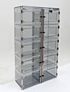 Desiccator; ValuLine® ES™, Static Dissipative PVC, 10 Chambers, 36.75