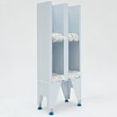 Garment Dispenser Station; 16 Compartments, Double Sided, Polypropylene, 36