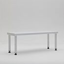 Gowning Bench; Powder-Coated Steel, SolidTop™, 48