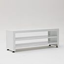 Gowning Bench; Powder-Coated Steel, Solid Top, 48