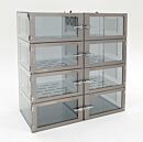 Desiccator; IsoDry®, Static Dissipative PVC, 8 Chambers, 46
