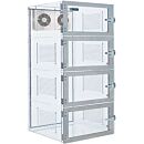 Desiccator; IsoDry®, Static Dissipative PVC, 4 Chambers, 23.5