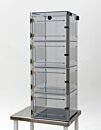 Desiccator; ValuLine® ES™, Static Dissipative PVC, 4 Chambers, 19.125