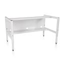 Non-Welded 6’ Telescoping Base Stand w/Leveling Feet, Shelf, Cable Pass-Throughs, and Casters for Class II Biosafety Cabinets, Labconco, 5171610