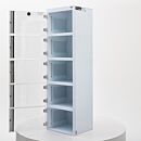Desiccator; ValuLine® ES™, Acid-Resistant Polypropylene, 5 Chambers, 19.125
