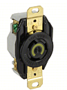 Wall Plate; Twist Lock, 120 V, 20 A, NEMA L5-20R