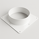 Duct Flange Adapter; for WhisperFlow® Portable HEPA Filtration System, Powder Coated Steel
