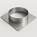 Duct Flange Adapter; for WhisperFlow® Portable HEPA Filtration System, Stainless Steel