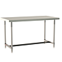 316 Stainless Steel TableWorx Work Tables with 304 SS Legs and I-Frame by Metro ideal in cleanrooms and biopharma applications; sizes and mobile options