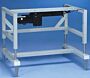 Epoxy Coated Steel Electric Hydraulic Stand shows Rear crossbar supports for durability  |  3646-92 displayed