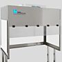 BioSafe® benchtop vertical laminar flow hood with opaque polypropylene panels for excellent chemical resistance; front shield is transparent static-dissipative   |  1688-FM-4830 displayed