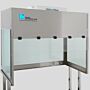 BioSafe® benchtop vertical laminar flow hood with tempered glass panels combines visual clarity with broad chemical resistance  |  1688-TG-4830 displayed