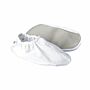 Uniform Technology offers white or light blue reusable shoe covers at an affordable price | 4953-57A displayed