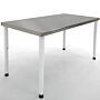 Solid stainless steel top with a power-coated steel base and telescoping legs  |  1751-00 displayed