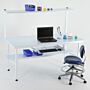 Customize your cleanroom workstation with tray and shelf systems to add clean, convenient storage where you need it.  |  1522-02 displayed