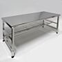 Electropolished 304-stainless steel ISO 4 cleanroom table with continuous seam welds; durable, all-welded work station for critical processes  |  9603-07 displayed