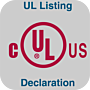 UL Listing Declaration for Leak-Rated Cleanroom Doors