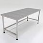 Cleanroom-compliant, ISO 4, table with perforated top to optimize airflow and minimize dust accumulation  |  9604-57 displayed