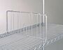 Chrome-plated dividers enhance organization and protect material from sliding across shelves during transit  |  1301-86 displayed