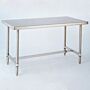 Solid-top 304 stainless steel cleanroom table from InterMetro  |  1305-12 displayed