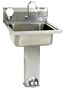 Stainless Steel Pedestal Foot Valve Sink  |  1372-90 displayed