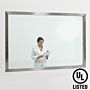 ISO 5, 316L stainless steel-framed window fits flush on cleanroom wall