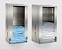 BioSafe Wall-Mount Garment Dispensers in 304 stainless steel and polypropylene models feature a sloped top and a keyhole mounting slot cover  |  4952-30 displayed