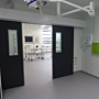 Hygienic Sliding FRP Fire-Rated Bi-parting Medical Doors by Dortek available in various dimensions  |  6712-10 displayed