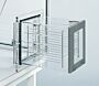 Pass-through air lock is available with optional wire racks and shelves  |  1680-79C displayed