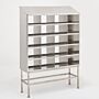 BioSafe 304 Stainless Steel Multifunctional Storage System includes 20 slots and slope top