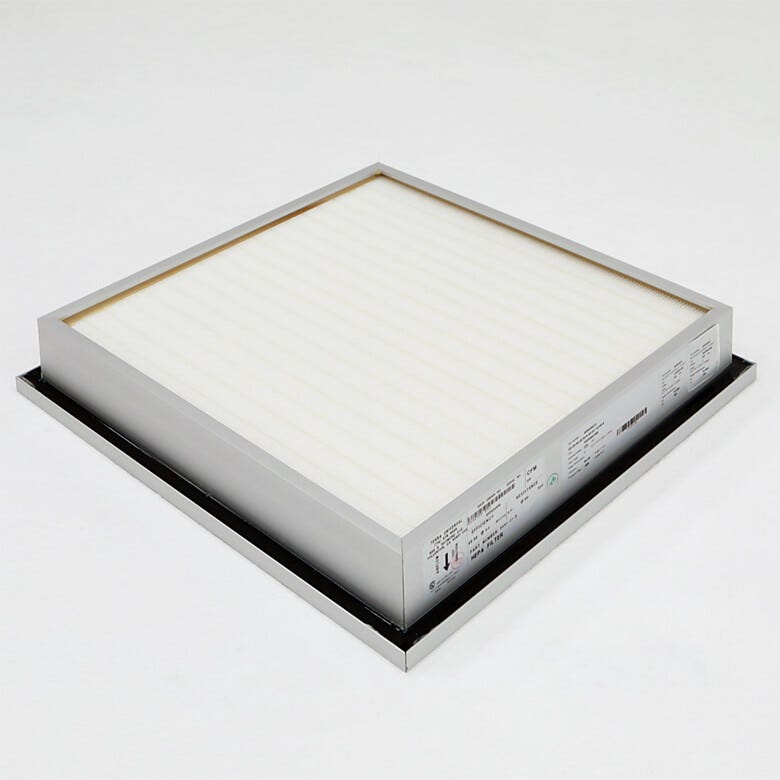 2’x2’ Replacement filter for Roomside Replaceable (RSR) Fan Filter Unit (FFU); inside view shown (downward airflow direction)  |  6601-27-R displayed